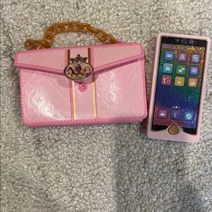 Pink Disney Princess Purse with Toy Phone